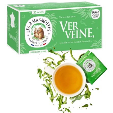 LES 2 MARMOTTES infusion verveine - Boîte 30 sachets