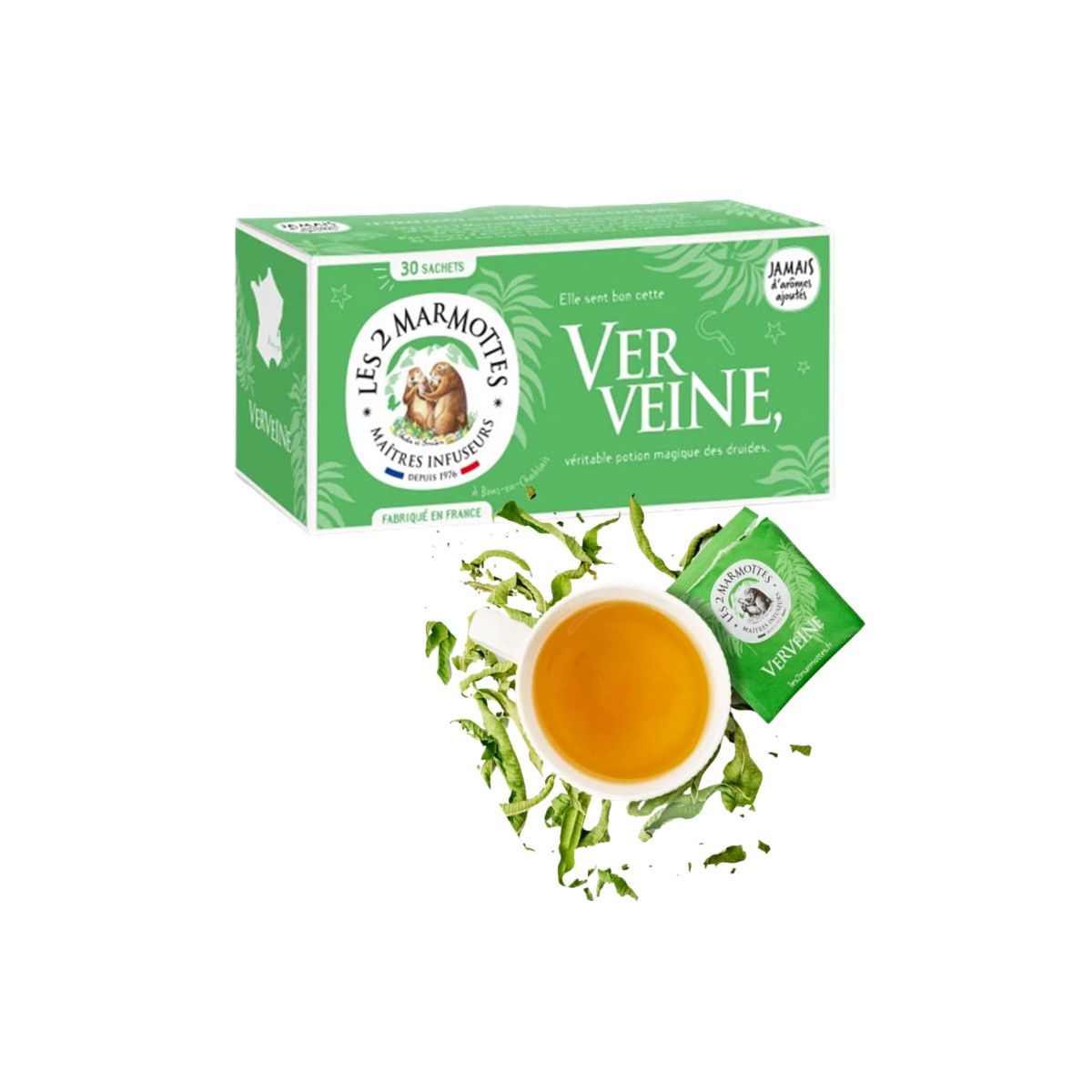 LES 2 MARMOTTES infusion verveine - Boîte 30 sachets