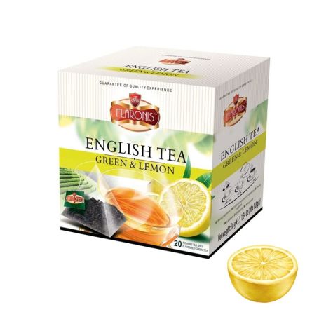 ENGLISH TEA thé vert citron - 20 sachets pyramide