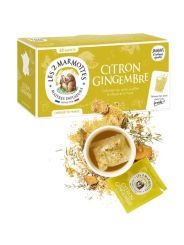 LES 2 MARMOTTES infusion citron gingembre - Boîte 30 sachets