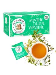 LES 2 MARMOTTES infusion menthe tilleul verveine - Boîte 30 sachet