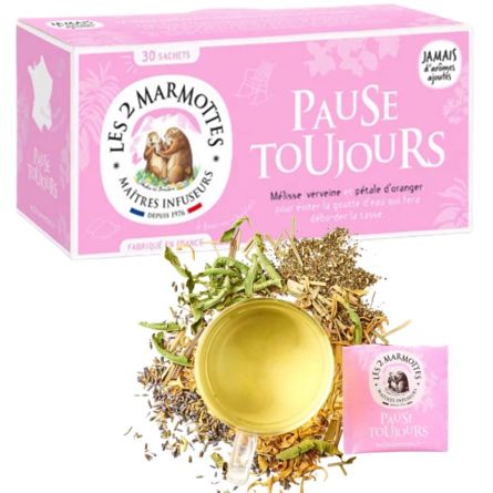 LES 2 MARMOTTES Infusion Pause toujours - 30 sachets