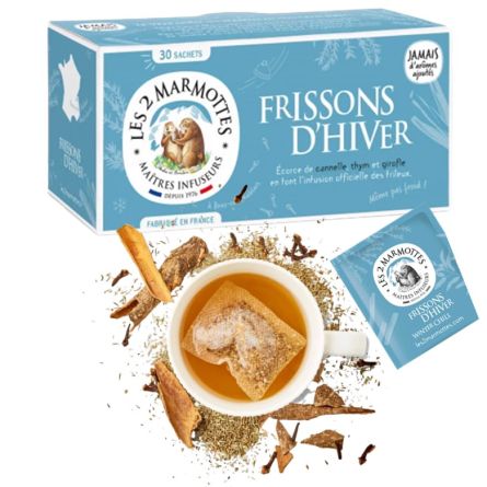 LES 2 MARMOTTES Infusion frissons d'hiver - 30 sachets