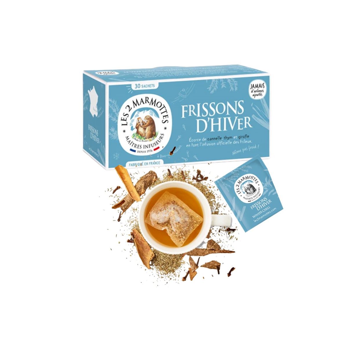 LES 2 MARMOTTES Infusion frissons d'hiver - 30 sachets