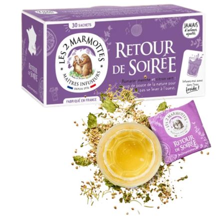 LES 2 MARMOTTES Infusion retour de soirée - 30 sachets