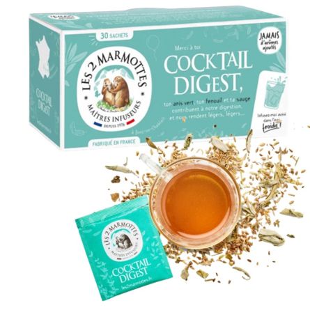 LES 2 MARMOTTES Infusion cocktail digest - 30 sachets