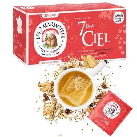 LES 2 MARMOTTES Infusion 7ème ciel - 30 sachets