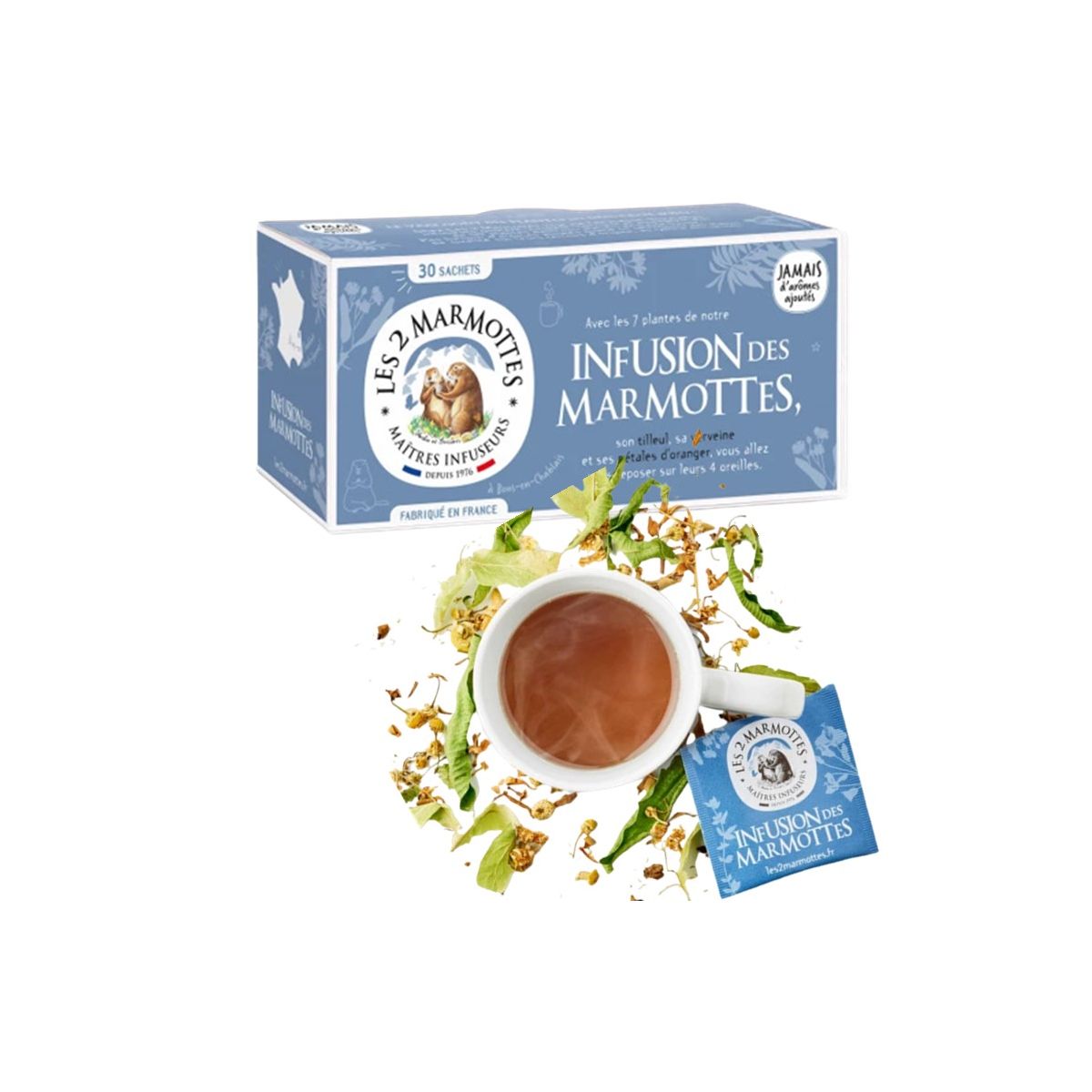 LES 2 MARMOTTES Infusion des Marmottes - 30 sachets