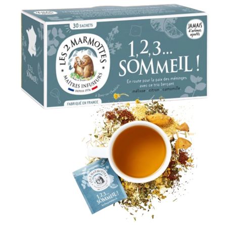 LES 2 MARMOTTES Infusion 1, 2, 3 sommeil - 30 sachets