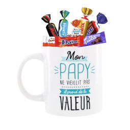 Mug Papy + 20 chocolats