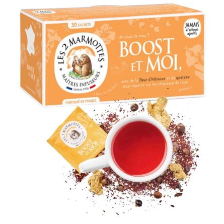 LES 2 MARMOTTES Infusion boost et moi - 30 sachets