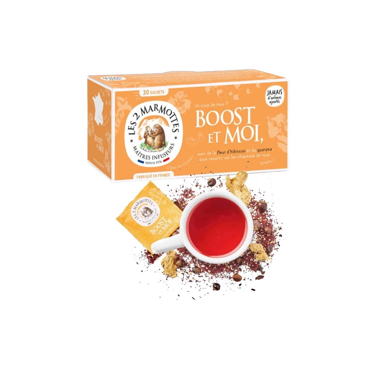 LES 2 MARMOTTES Infusion boost et moi - 30 sachets