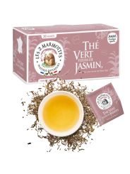 LES 2 MARMOTTES Thé vert fleurs de jasmin - 30 sachets