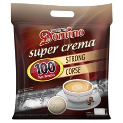 DOMINO café corsé 100 dosettes