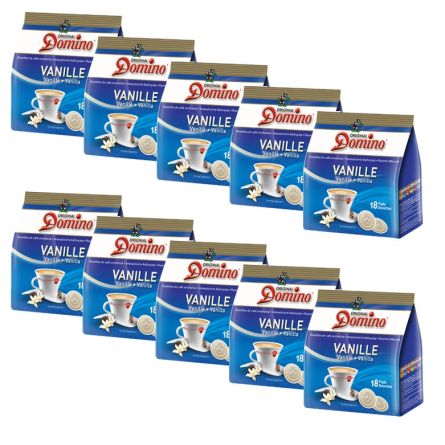 café aromatisé vanille- 10 sachets 18 dosettes