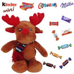 Peluche Renne +  20 chocolats