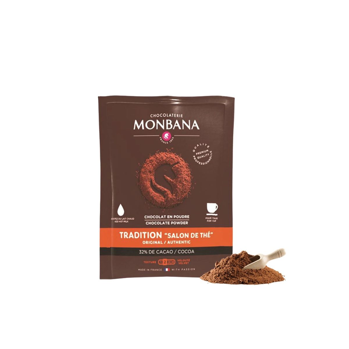 dosettes de chocolat MONBANA salon de thé- 10 dosettes