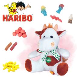 HARIBO Peluche vache + 25...