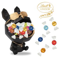 Coffret statue Bulldog noir...