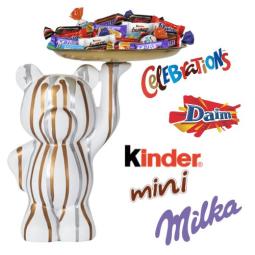 Coffret statue ours blanc +...
