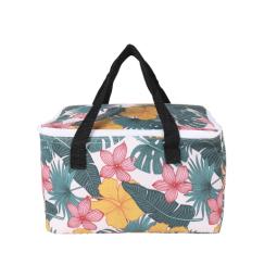 Lunch bag tropical bleu