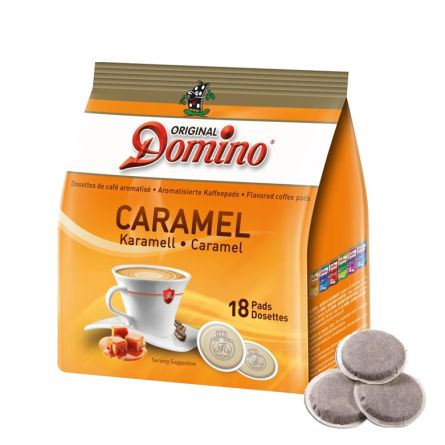 café aromatisé caramel - 18 dosettes