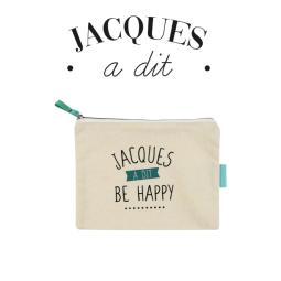 Pochette tissu " Be happy"