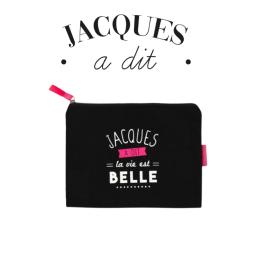 Pochette tissu "La vie est...