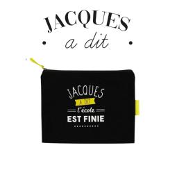 Pochette tissu "L'école est...