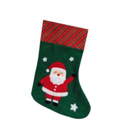 Botte feutrine verte Père Noël