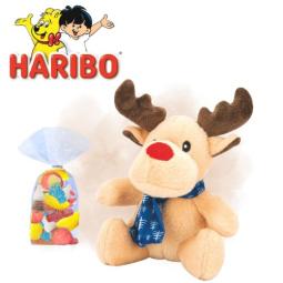 HARIBO Peluche renne beige...