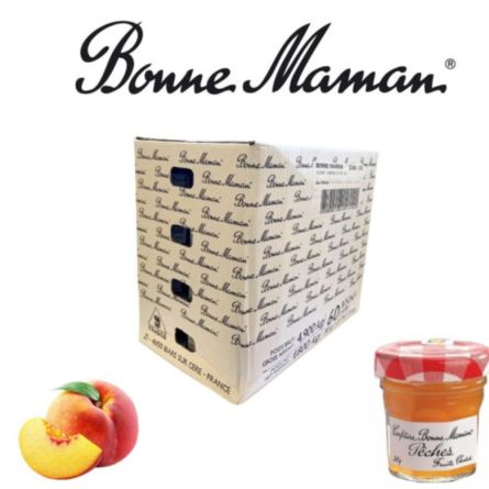 Confitures Pêche 60 x 30 g - BONNE MAMAN