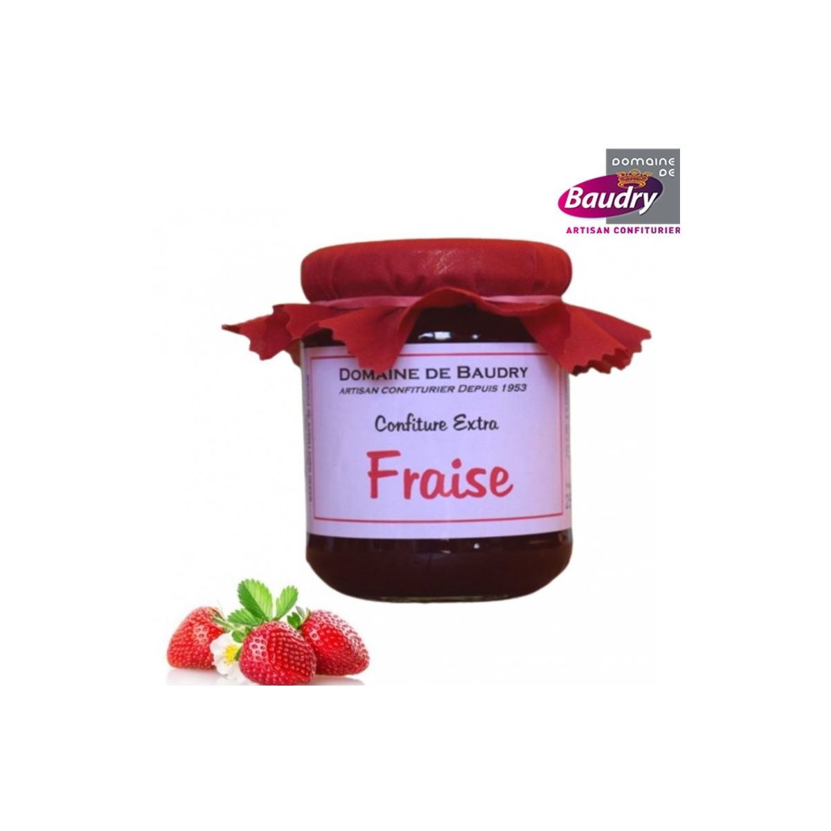 Confiture Fraise 250 g - BAUDRY