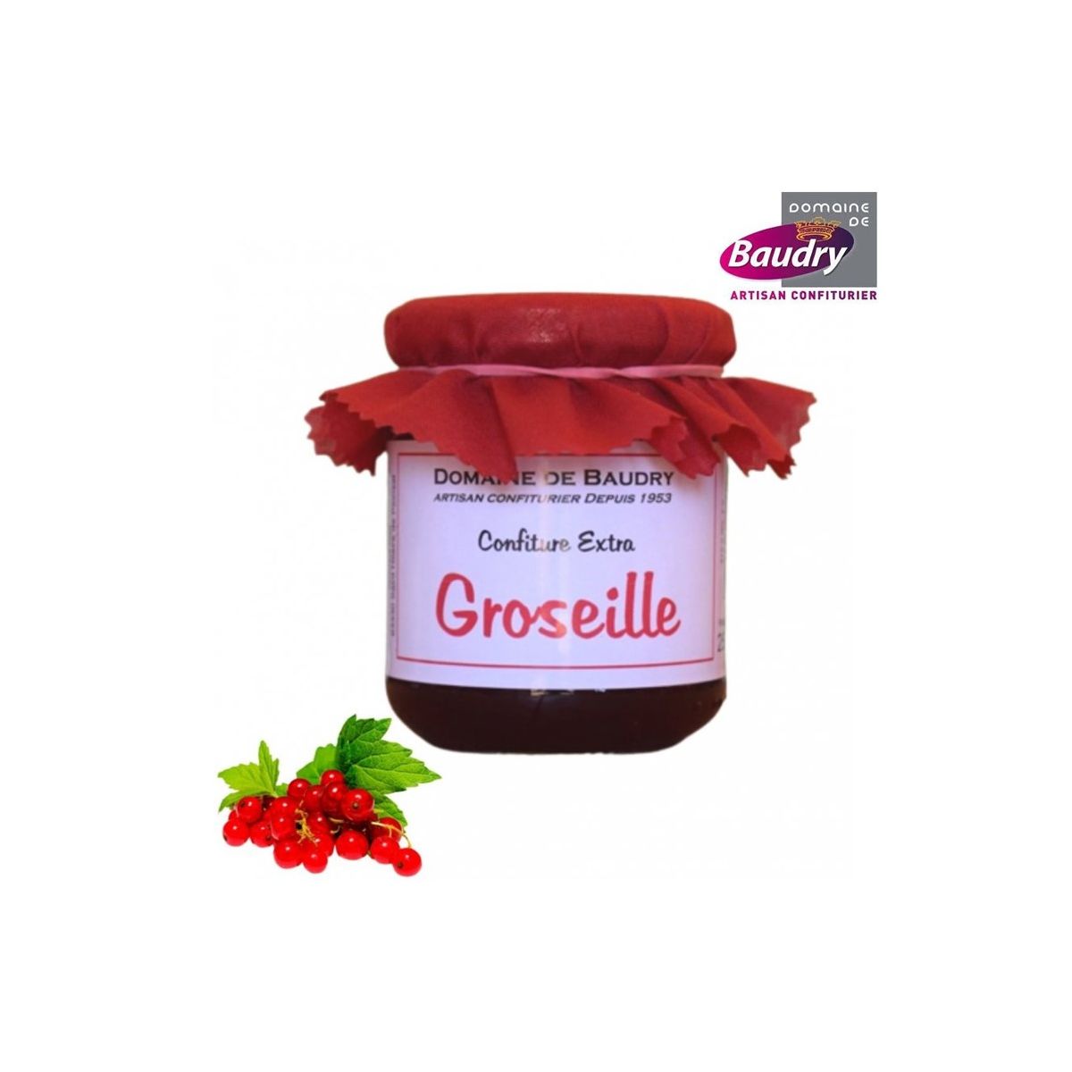 Confiture Groseille 250 g - BAUDRY