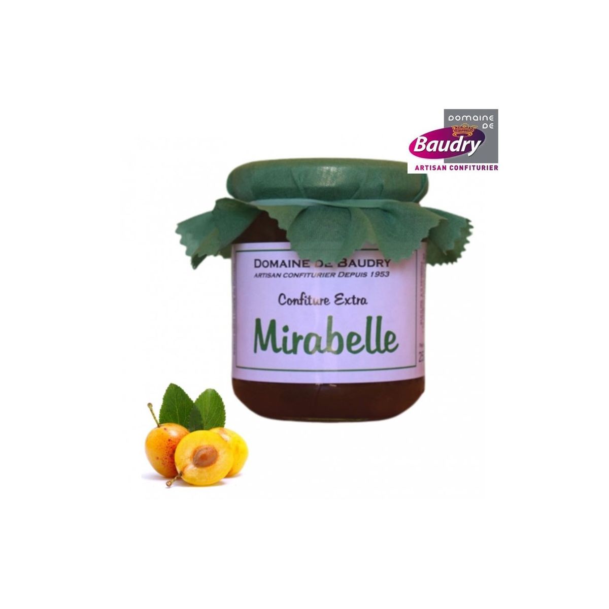 Confiture Mirabelle 250 g - BAUDRY