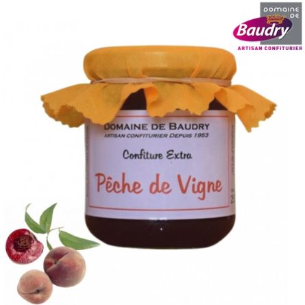 Confiture Pêche de vigne 250 g - BAUDRY