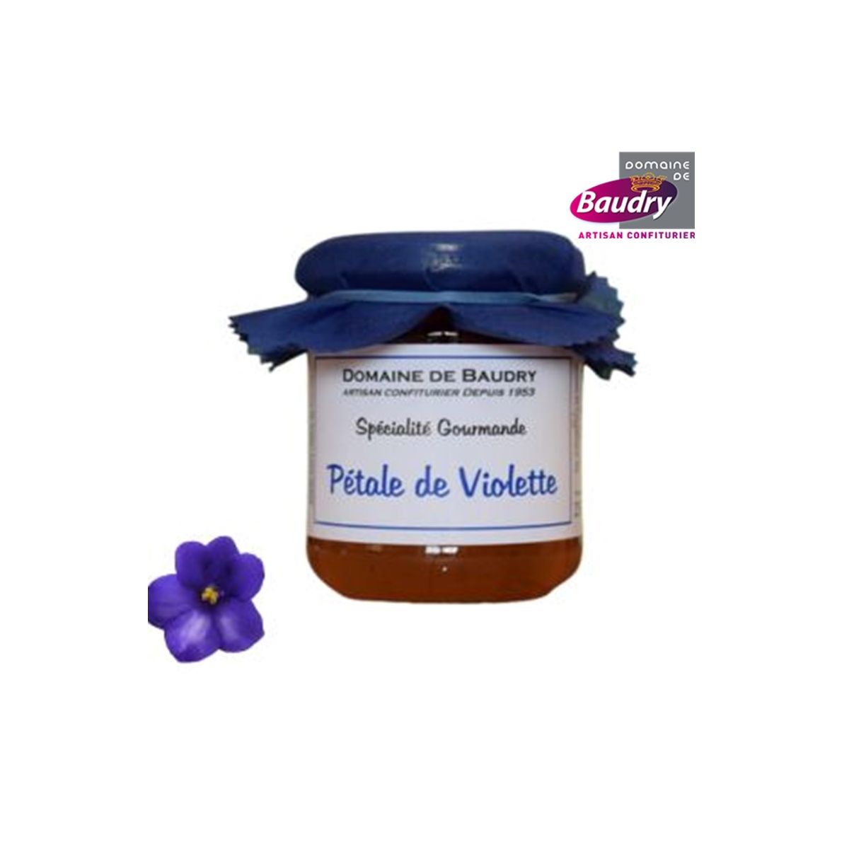 Confiture Pétale de violette 250 g - BAUDRY