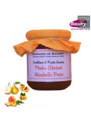 Confiture 4 fruits jaunes 250 g - BAUDRY