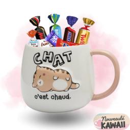 Mug 40cl KAWAÏ "chat" + 25...