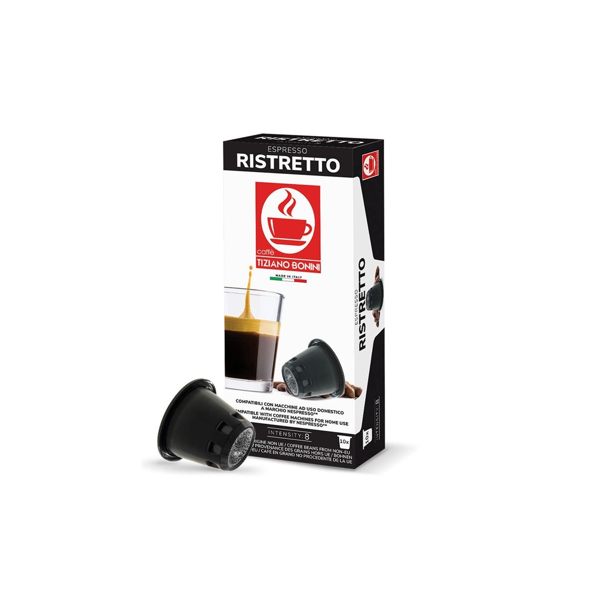 BONINI café ristretto - 1 boîte 10 capsules