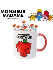 Mug Monsieur COSTAUD avec 20 chocolats KINDER
