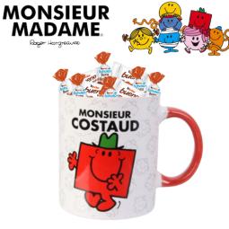 Mug Monsieur COSTAUD avec 20 chocolats KINDER