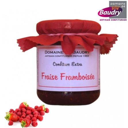 Confiture Fraise framboisée 250 g - BAUDRY