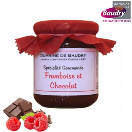 Confiture Framboise chocolat 250 g - BAUDRY