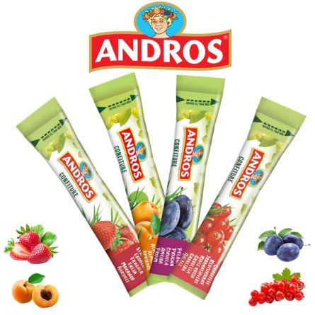 ANDROS Mix confitures - stick 20 gr - sachet 20 pcs