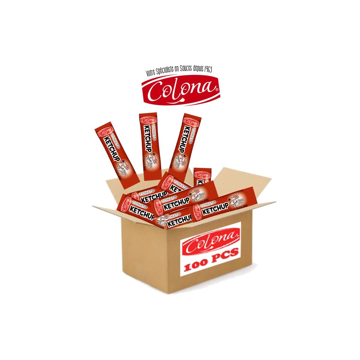 Ketchup stick individuel - 100 x 10 gr