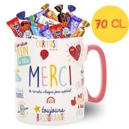 Mug "Merci" 70cl + 60 mix...