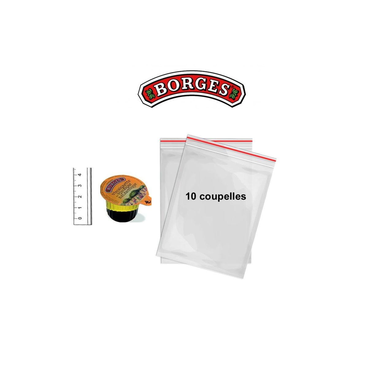 Vinaigrette BORGES - 10 coupelles 20 ml