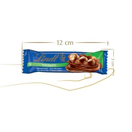 Dimensions Barres chocolatées Noccio lait