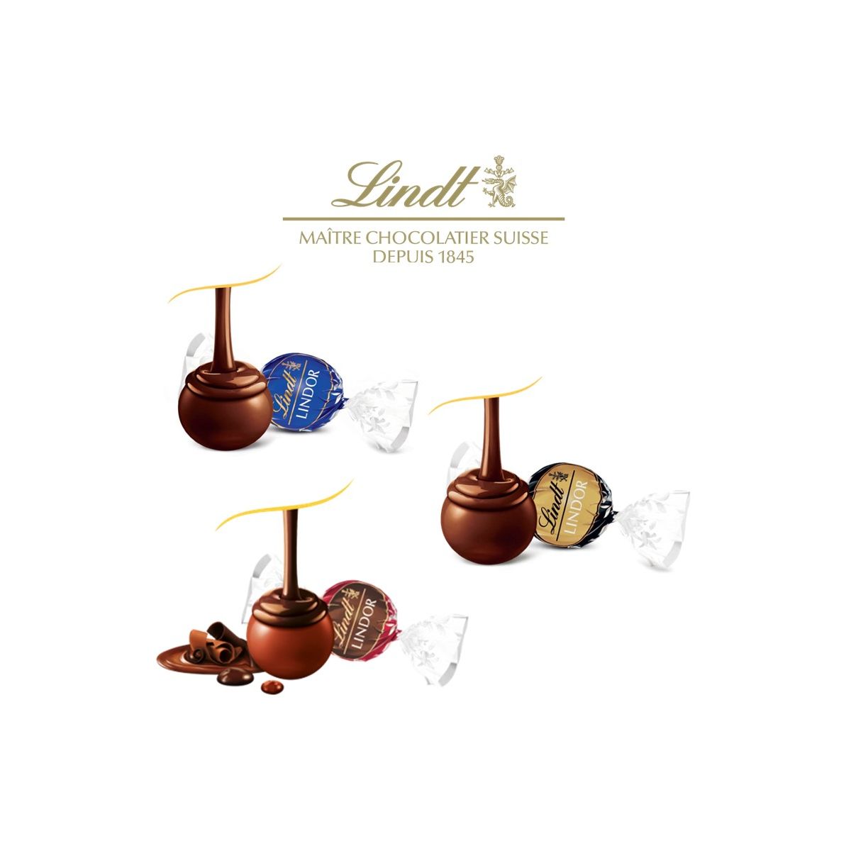 Assortiment chocolat noir- LINDOR® Sachet 25 pcs